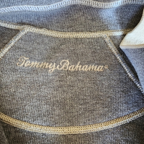 Tommy Bahama Men's Cream Quarter Zip Sweater Size 2XlL - Picture 3 of 7